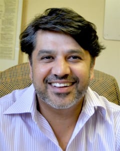 Team of optometrists in a modern clinic